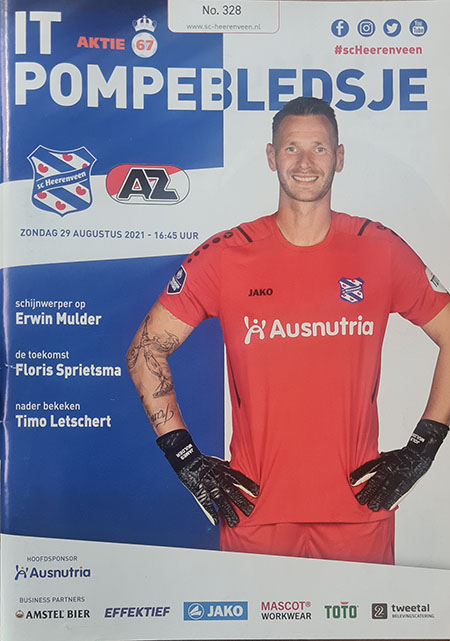 AZ Programma 29-aug-2021 Heerenveen uit